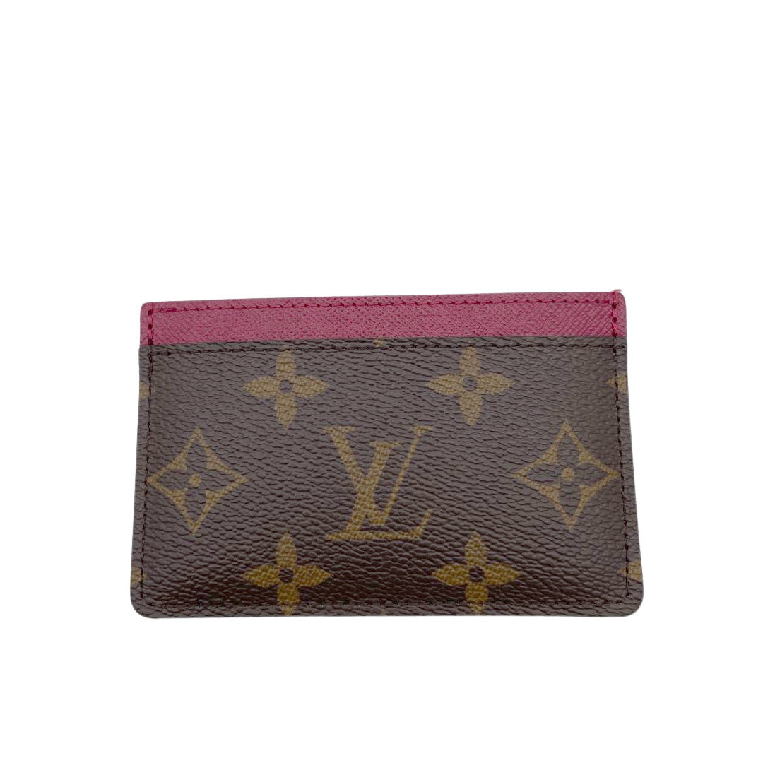 LOUIS VUITTON ルイヴィトン カードケース ポルト カルト・サーンプル モノグラム フューシャ M60703 ※RFID(ICチップ)確認済み_画像1