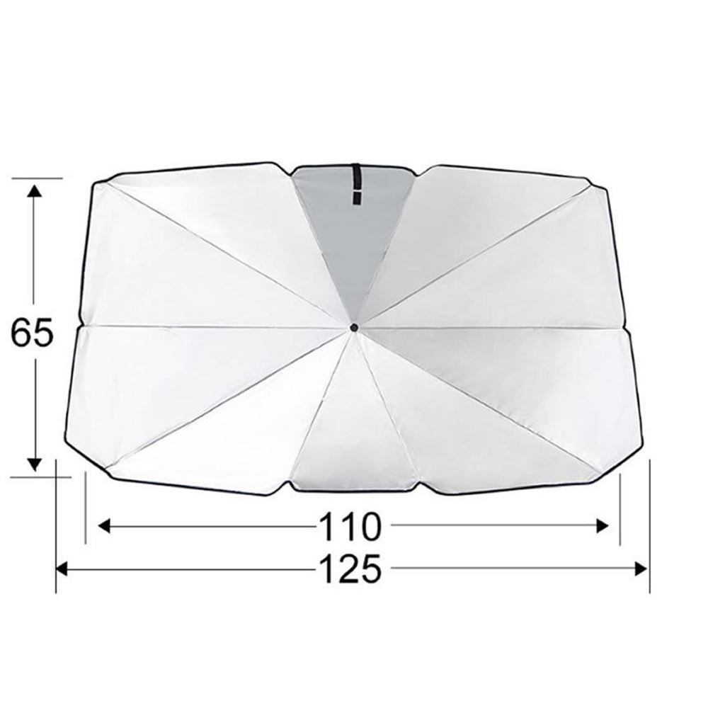 折りたたみ傘式 車サンシェード 収納カバー付き フロントガラス 断熱 UVカットプライバシー保護 簡単な取り付けSCARSANN_画像1