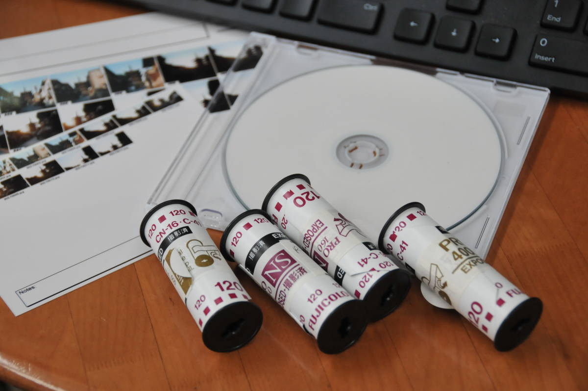 ブローニーフィルム120現像＋ 64base DVD スキャンデータ＋インデックスP 写真工房　①_画像1