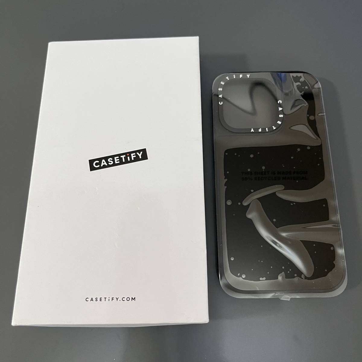 【未使用】CASETiFY LM1901 ミラー iPhone 14 Pro ケース [1.5mからの落下試験をクリア/MagSafe に対応] - ブラック (ブラックバンパー)_画像1