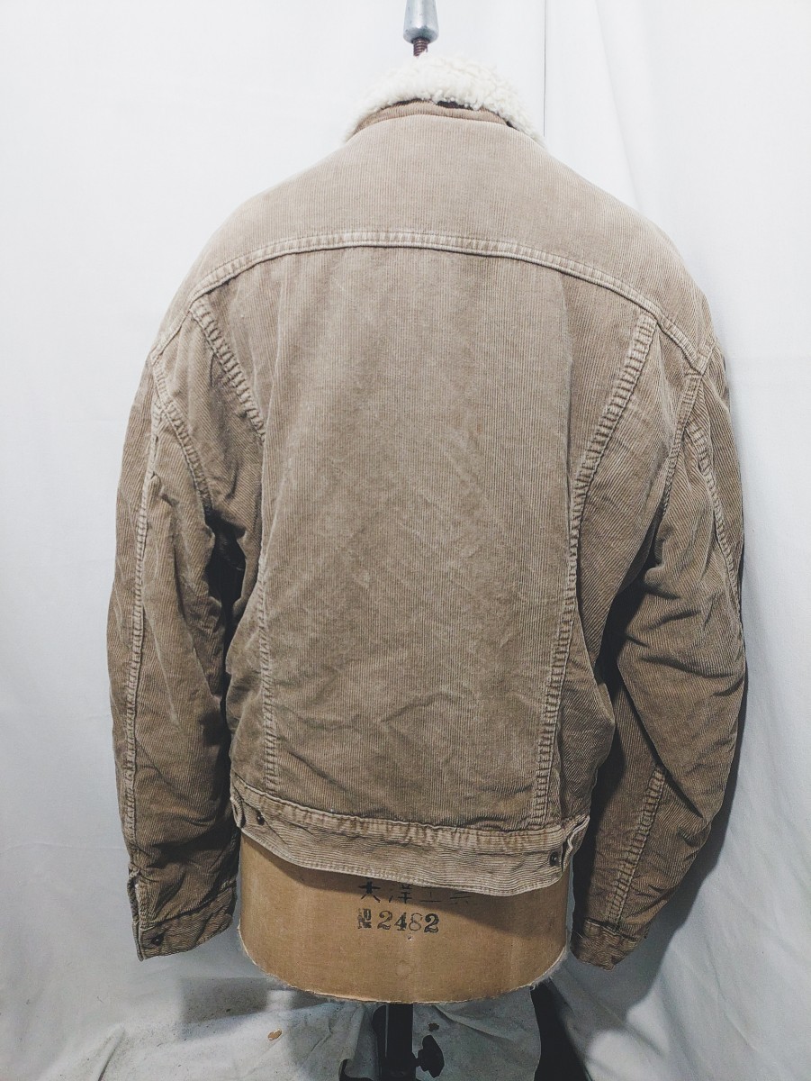 Vintage EURO Levi's 71500 corduroy boa jacket 90s ユーロ リーバイス コーデュロイ ボア ジャケット スペイン規格 スモールe ビンテージ_画像4