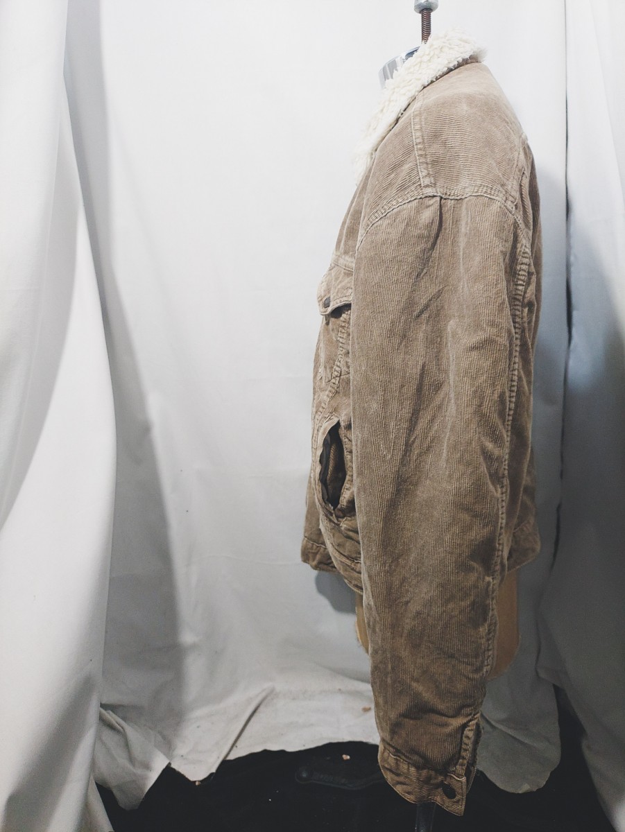 Vintage EURO Levi's 71500 corduroy boa jacket 90s ユーロ リーバイス コーデュロイ ボア ジャケット スペイン規格 スモールe ビンテージ_画像3