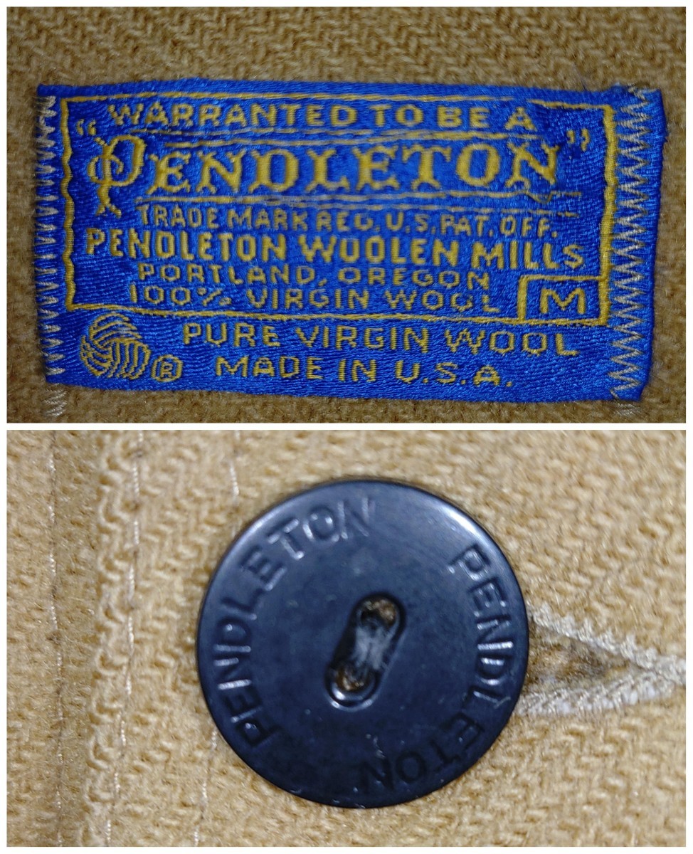 Vintage Pendleton wool mackinaw jacket 70s ペンドルトン ウール マッキーノ シャツ ジャケット アメリカ製 4つポケット ビンテージ_画像8