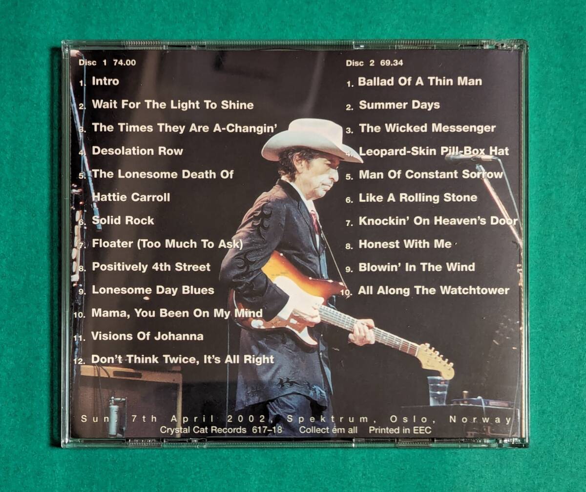 Bob Dylan ★ Oslo 2002 (2CD) ★ CRYSTAL CAT_画像2