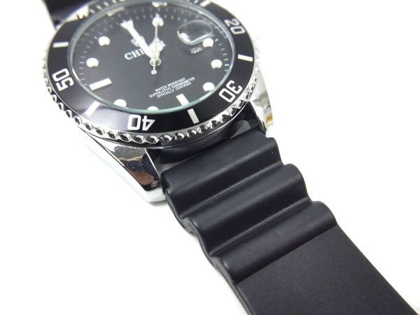 汎用ダイバーズ交換バンド 腕時計ベルト シリコンラバーストラップ G-SHOCK ブラック 22mm_画像5
