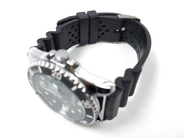 汎用ダイバーズ交換バンド 腕時計ベルト シリコンラバーストラップ G-SHOCK ブラック 22mm_画像2
