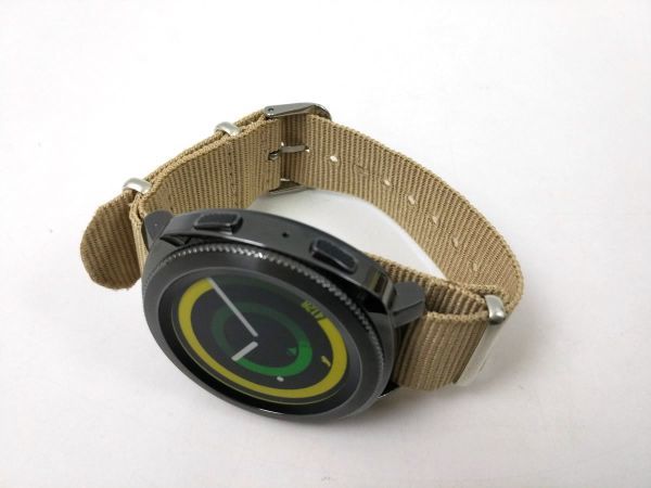 natoタイプ ナイロン製ミリタリーストラップ 腕時計布ベルト ベージュ 18mm_画像2