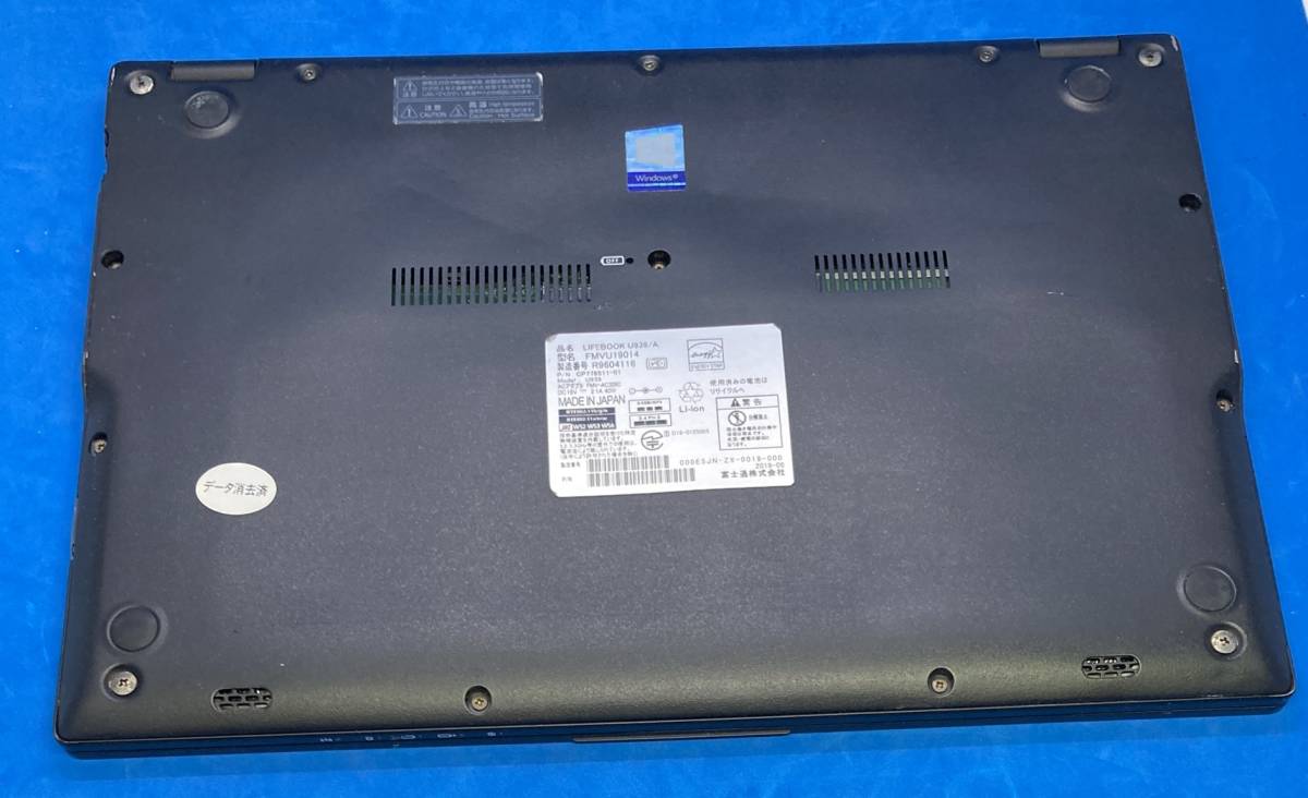 富士通　Lifebook U939/A　Core i5-8365U　RAM 8GB　SSD256GB　USB-PD対応　ジャンク_画像6