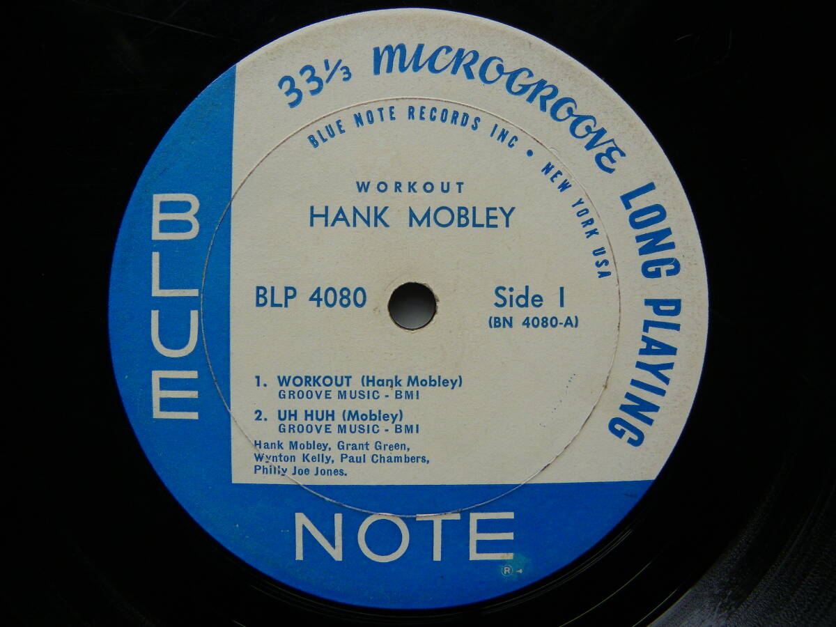 Hank Mobley Workout 状態は悪い USA盤 MONO BLUE NOTE BLP 4080 NEW YORK lbl RVG刻印 耳 ハンク・モブレー　_画像3