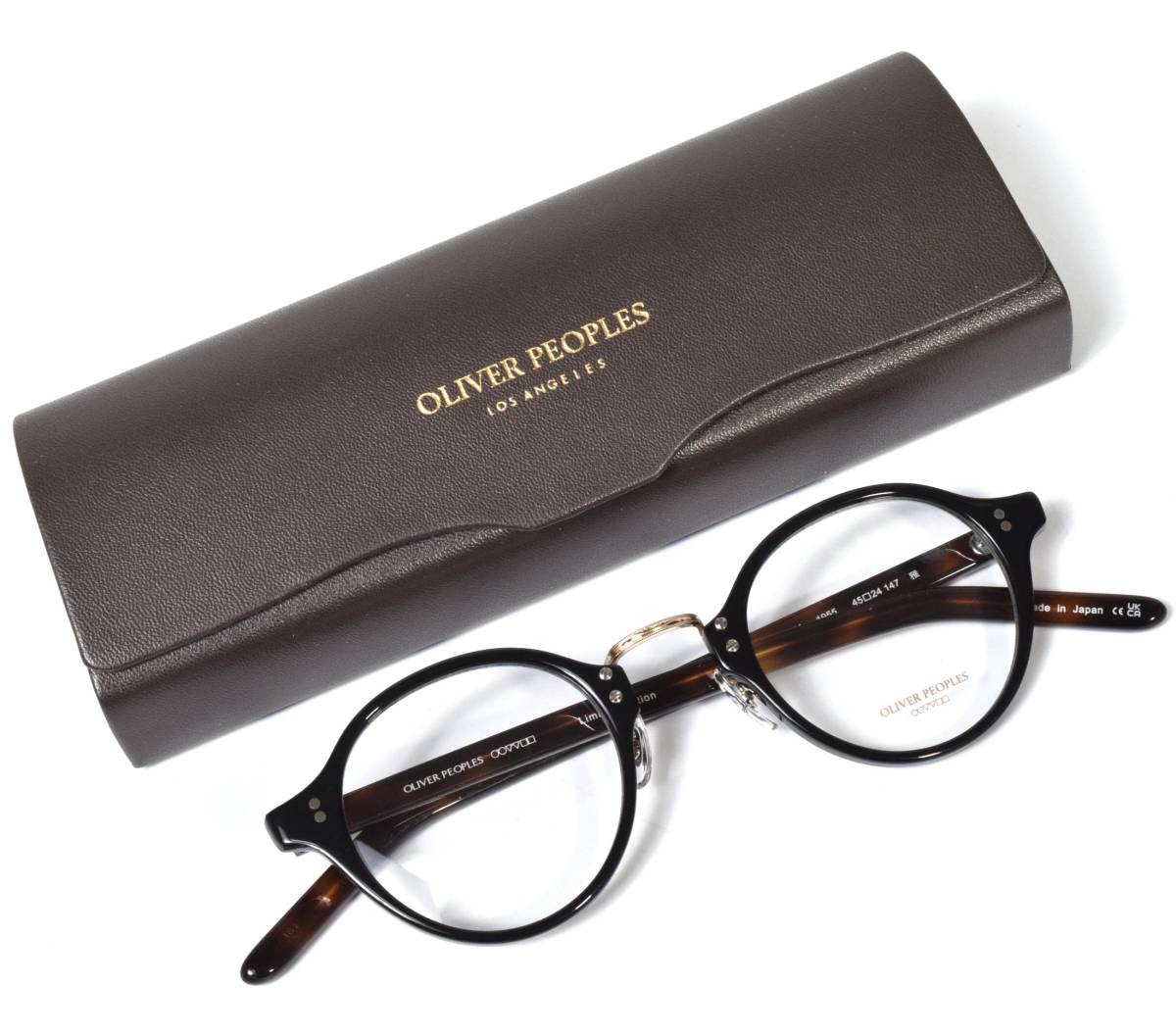 未使用 OLIVER PEOPLES オリバーピープルズ LIMITED EDITION 雅 OP-1955 BK/DM メガネ ボストン メガネ 眼鏡_画像1