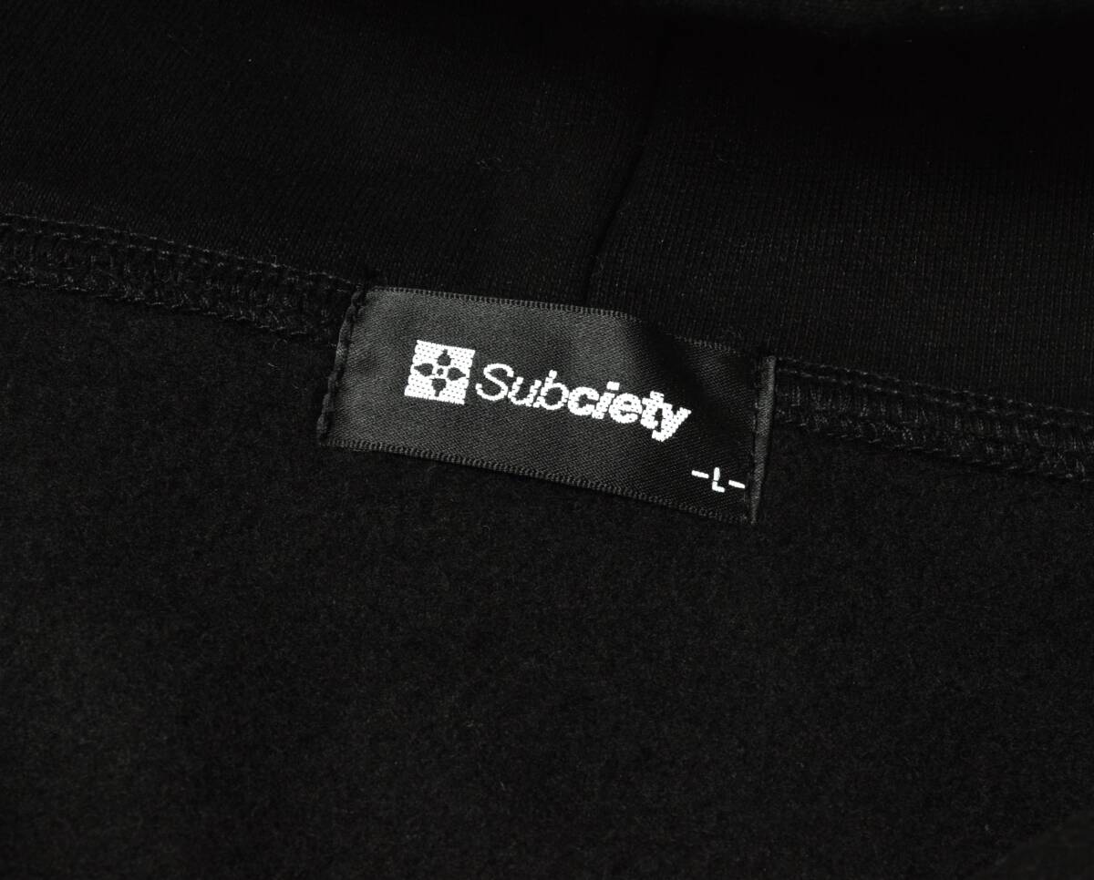 未使用 Subciety サブサエティ ヘビーオンス SB パーカー L ブラック 裏起毛 オーバーサイズ_画像5