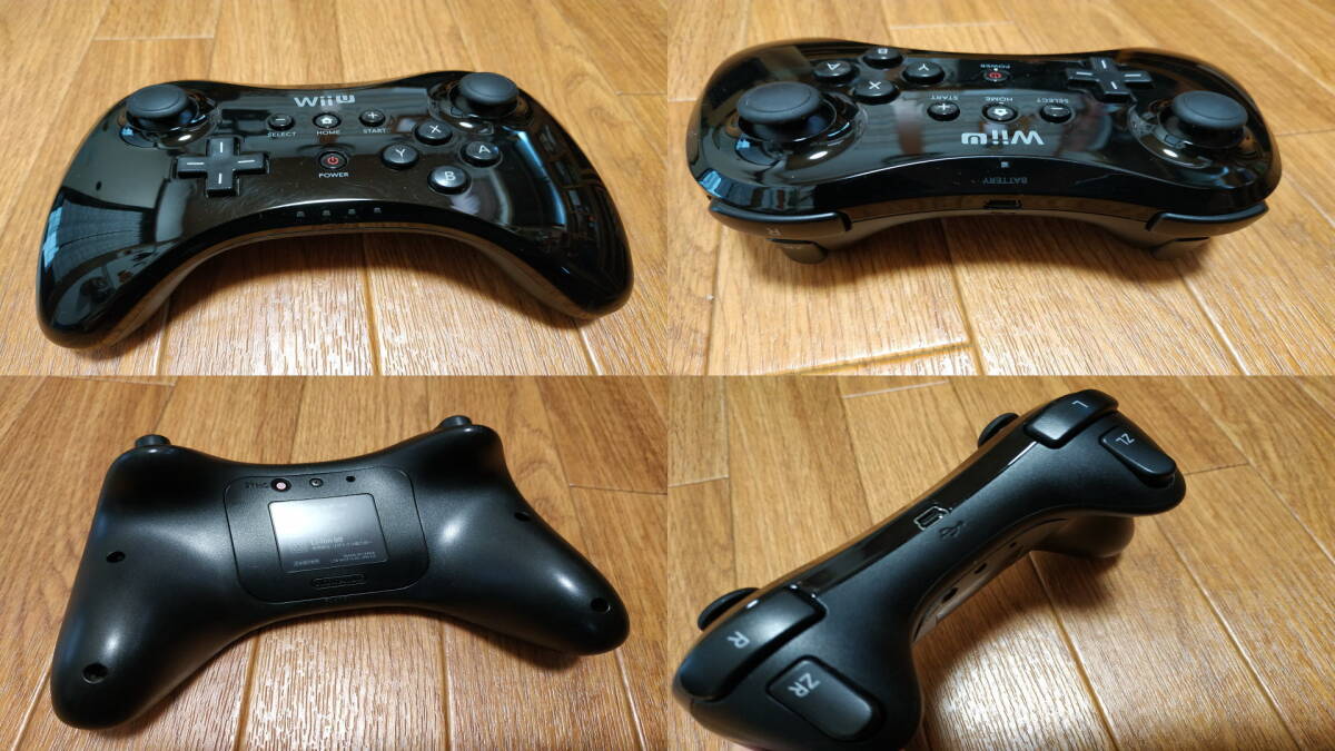 Nintendo 任天堂 WiiU 本体 プレミアムセット ブラック 黒 32G PREMIUM SET ソフト5本付き PROコントローラー付き_画像9