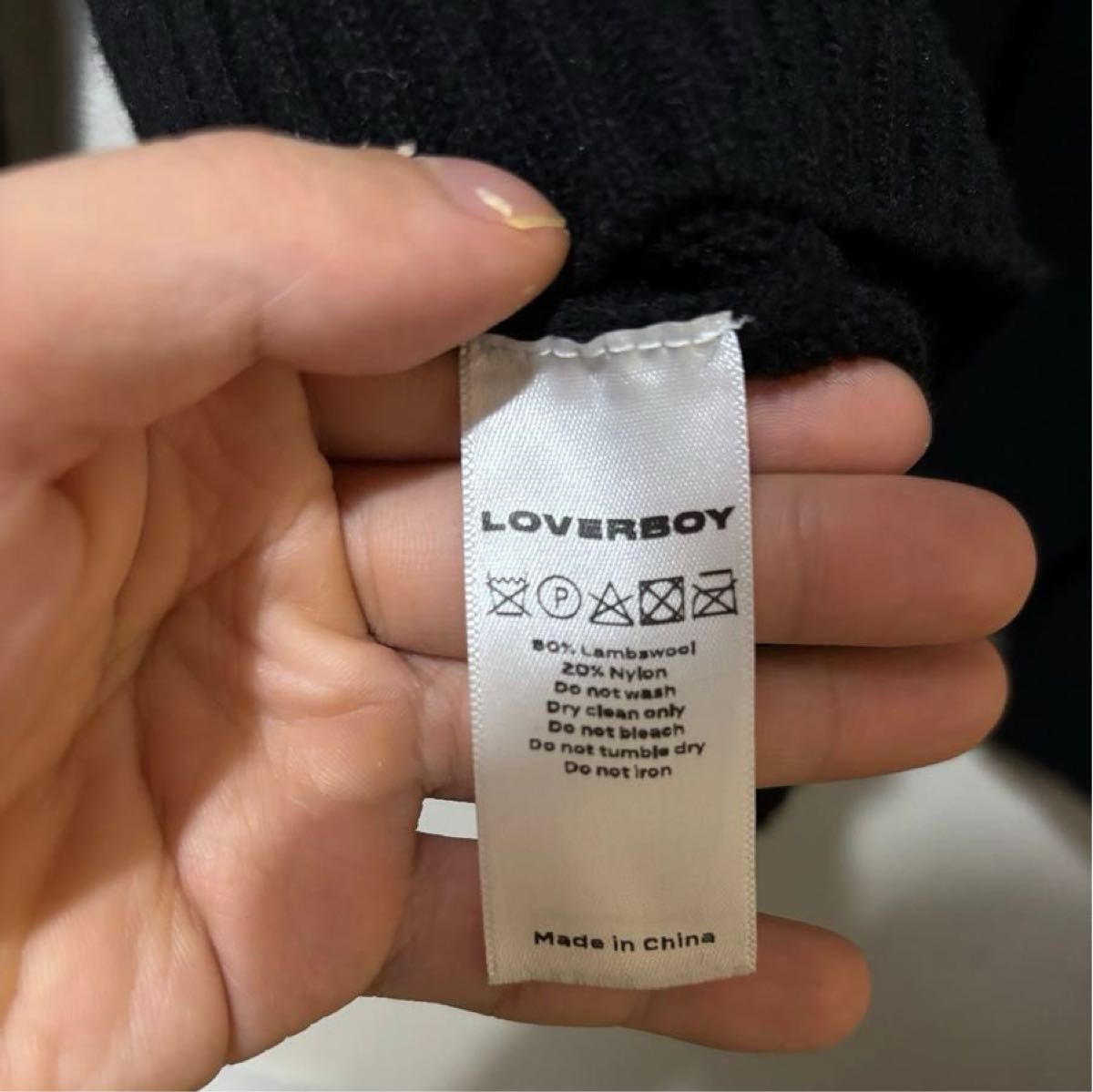 美品】コムドットやまと着用 Loverboy オバケニットセーター 美品】コムドットやまと着用 Loverboy オバケニットセーター