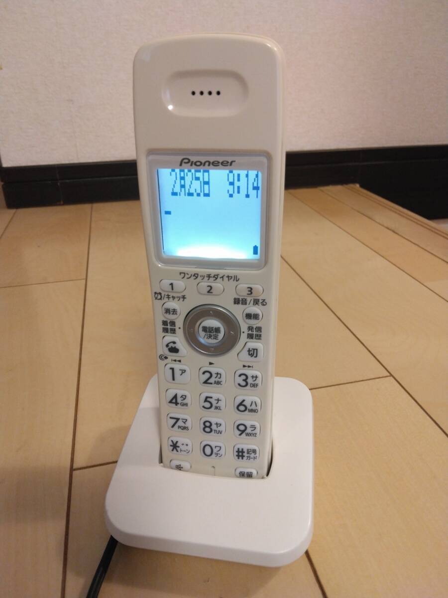【送料込】パイオニア コードレス留守番電話機 子機1台タイプ TF-SA10S-W【送料無料】_画像2