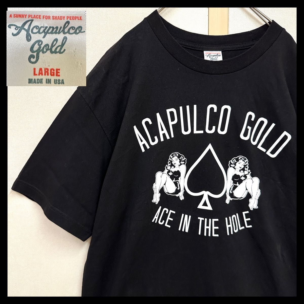 ACAPULCO GOLD Tシャツ ace in the hole バニー アメリカ USA製 90s アカプルコゴールド