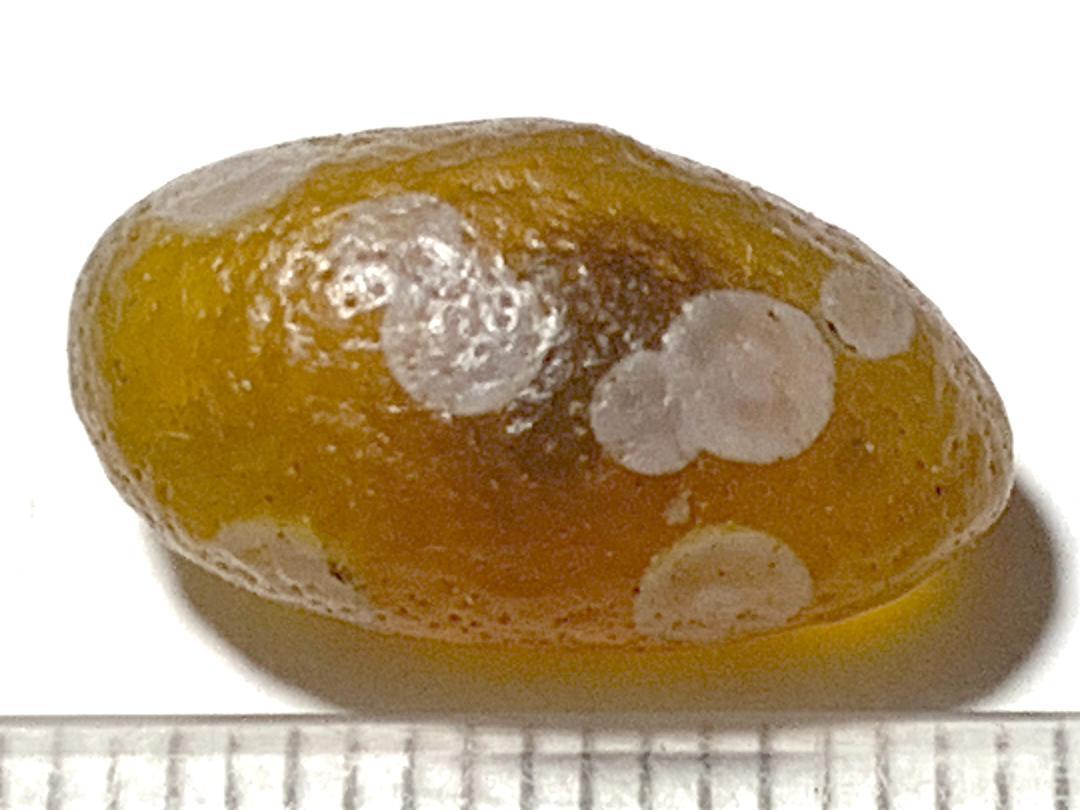 戈壁瑪瑙 眼睛石 原石 内蒙阿拉善瑪瑙・18・3ｇ（中国産鉱物標本）の画像1