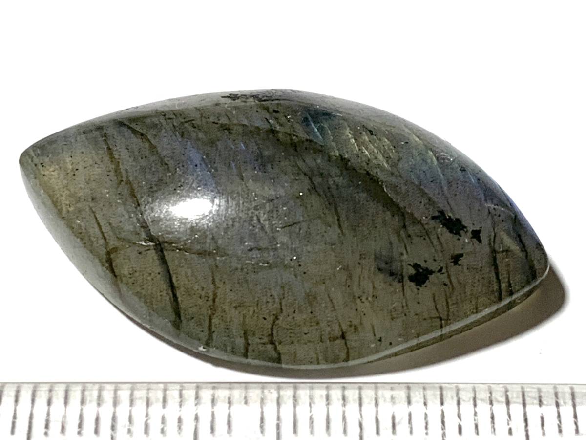 研磨されたラブラドライト原石・6-1・8g（マダガスカル産鉱物標本）_画像2