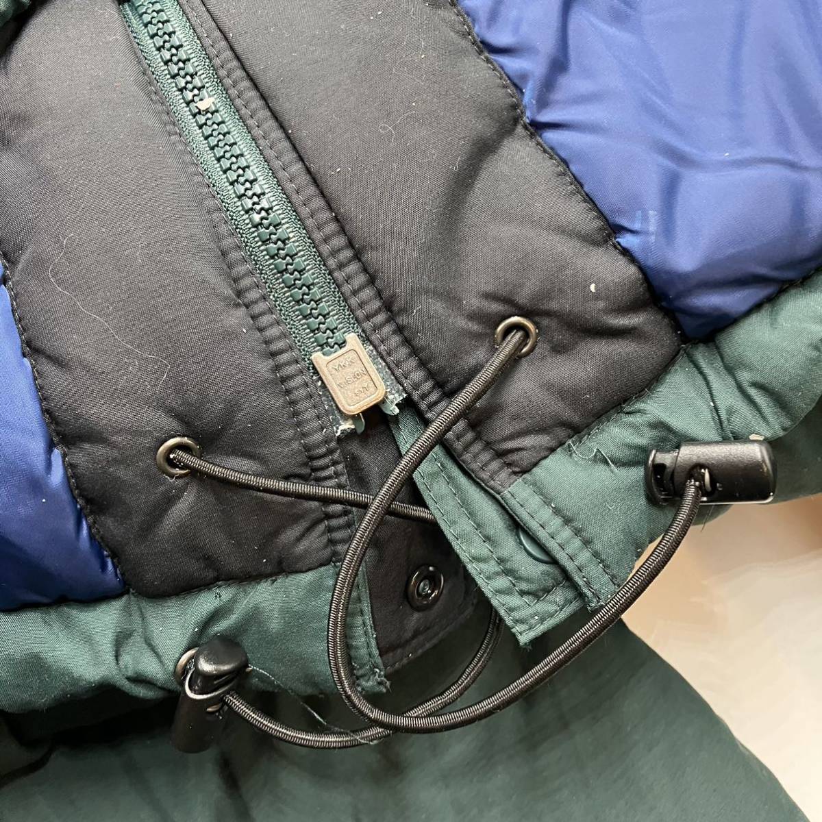 【XL】90's Patagonia batting jacket coat green 90年代 パタゴニア 中綿 フード コート タイ製 グリーン F308_画像9