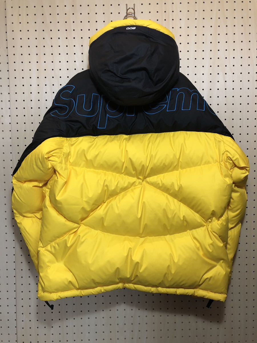 【M】SUPREME THE NORTH FACE 800-FILL HALFZIP HOODED PULLOVER YELLOW シュプリーム ザ ノース フェイス ダウン ジャケット 黄色 T36_画像2