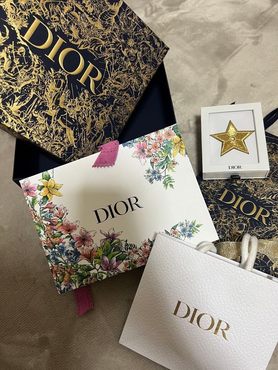 ディオール DIOR ブランド紙袋 紙袋 ショップ袋 Dior ミスディオール ピン バッジ 空箱