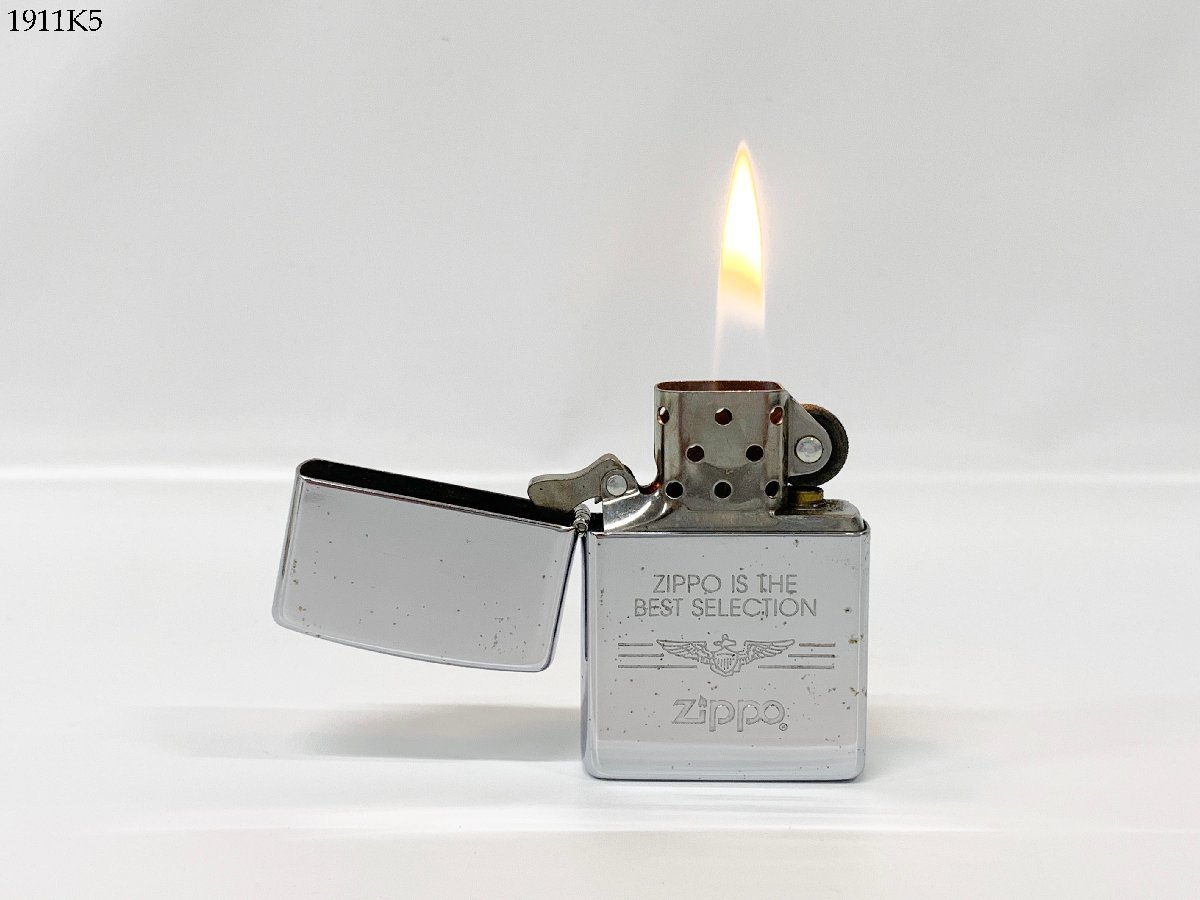 ★着火OK◎ ZIPPO ジッポー ZIPPO IS THE BEST SELECTION 1995年製 オイルライター シルバー 喫煙具 1911K5-20_画像6