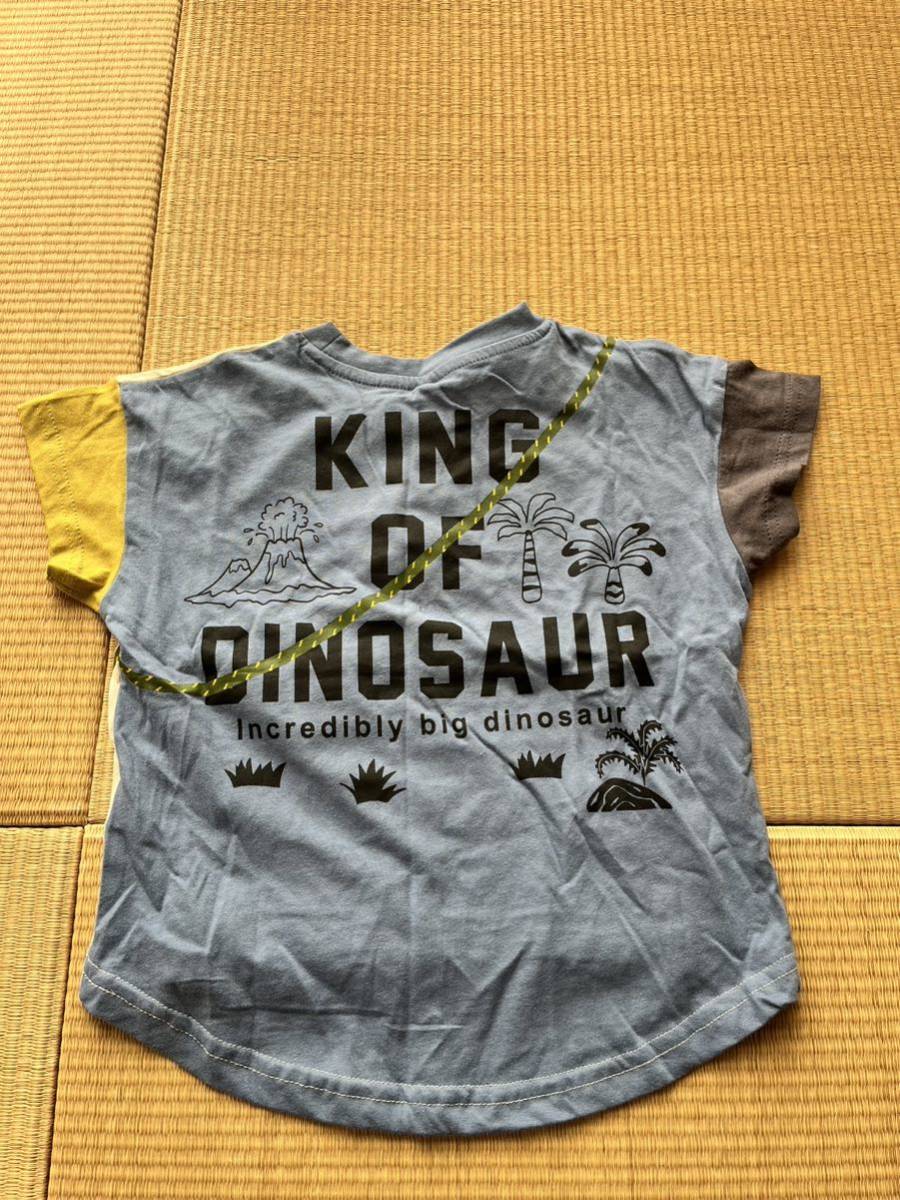 新品　半袖Tシャツ　恐竜プリント　110_画像2
