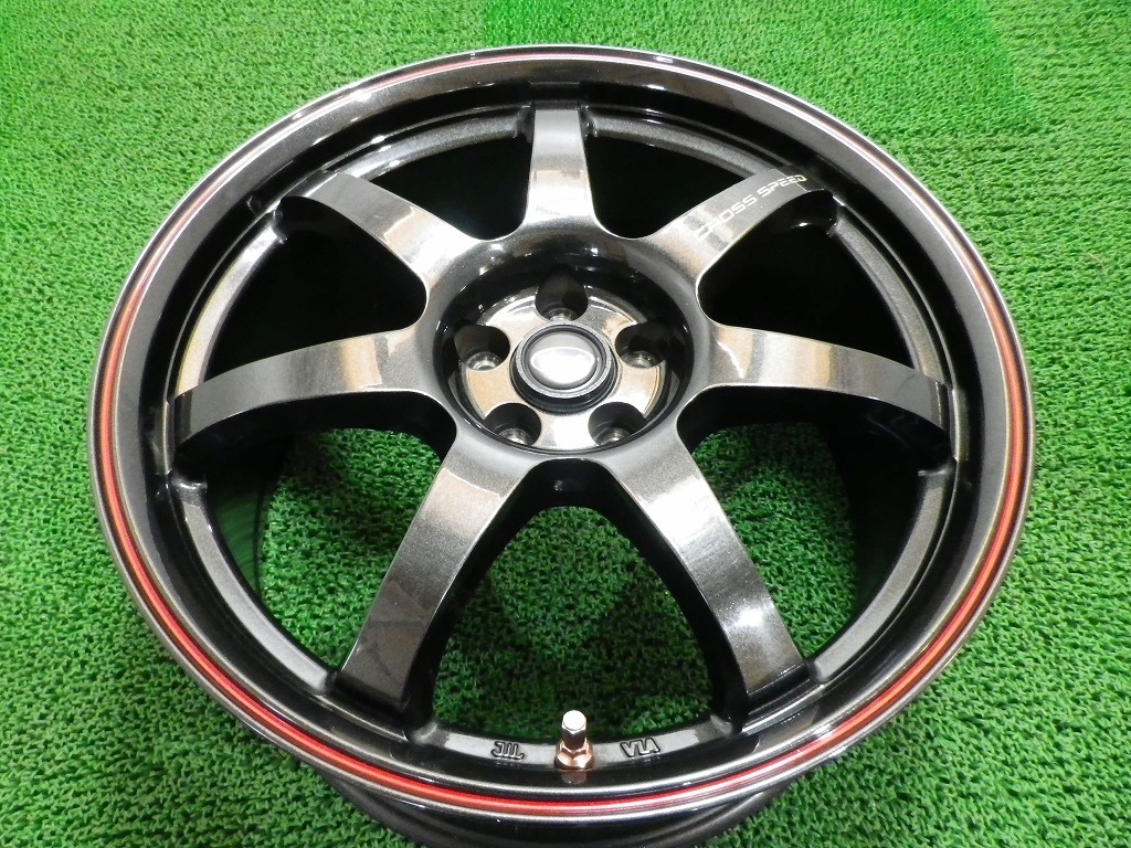 DB-2♪クロススピード♪PCD100/5H/18×7.5J/8.5J/+53/+45/ハブ66♪プリウス/86/BRZ等♪即発送いたします♪店頭手渡し大歓迎♪_画像4