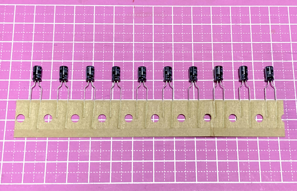 ◇電解コンデンサー 10μF 16V SA 10個まとめて日本製です_画像1