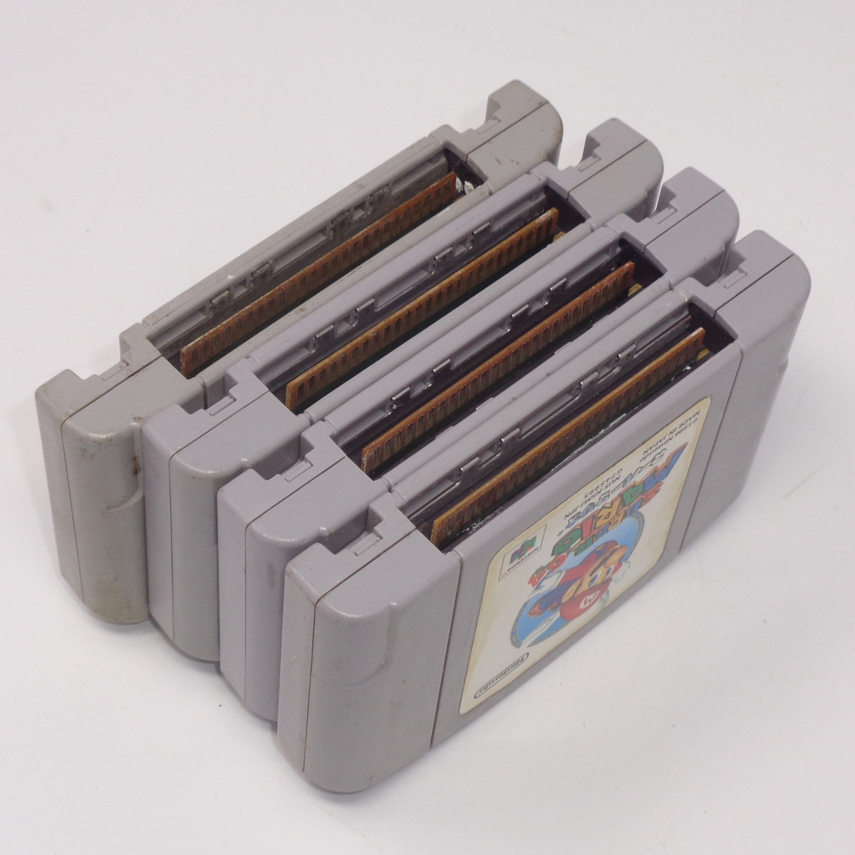 4本セット スーパーマリオ64 マリオカート64 マリオゴルフ64 カスタムロボ 動作確認済み /Nintendo64/ゲーム[Free Shipping]_画像4