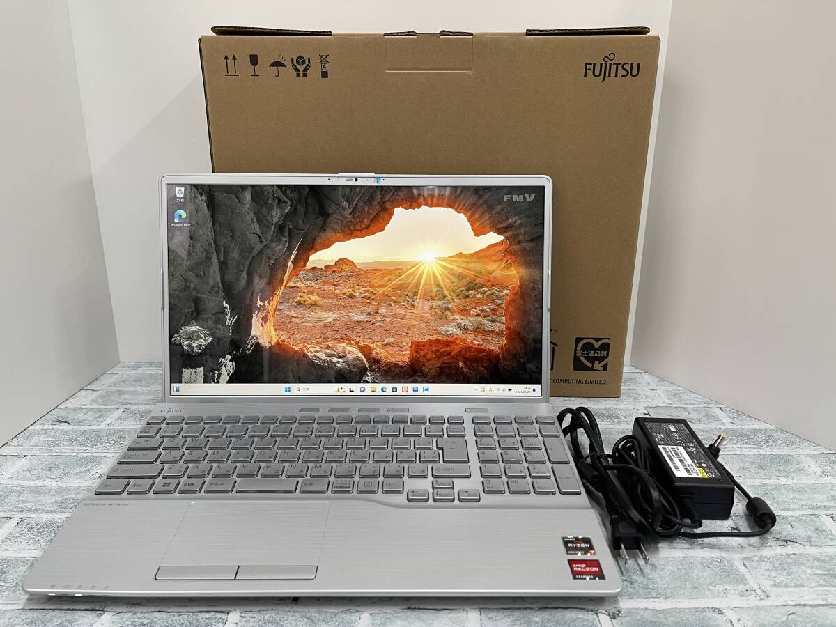 富士通 LIFEBOOK AH50/G2［AMD Ryzen 7 5700U/メモリ16GB/SSD512GB/DVD/Win11/15.6型/フルHD］ノートパソコン FMVA50G2SK 送料無料■N6J641_画像1