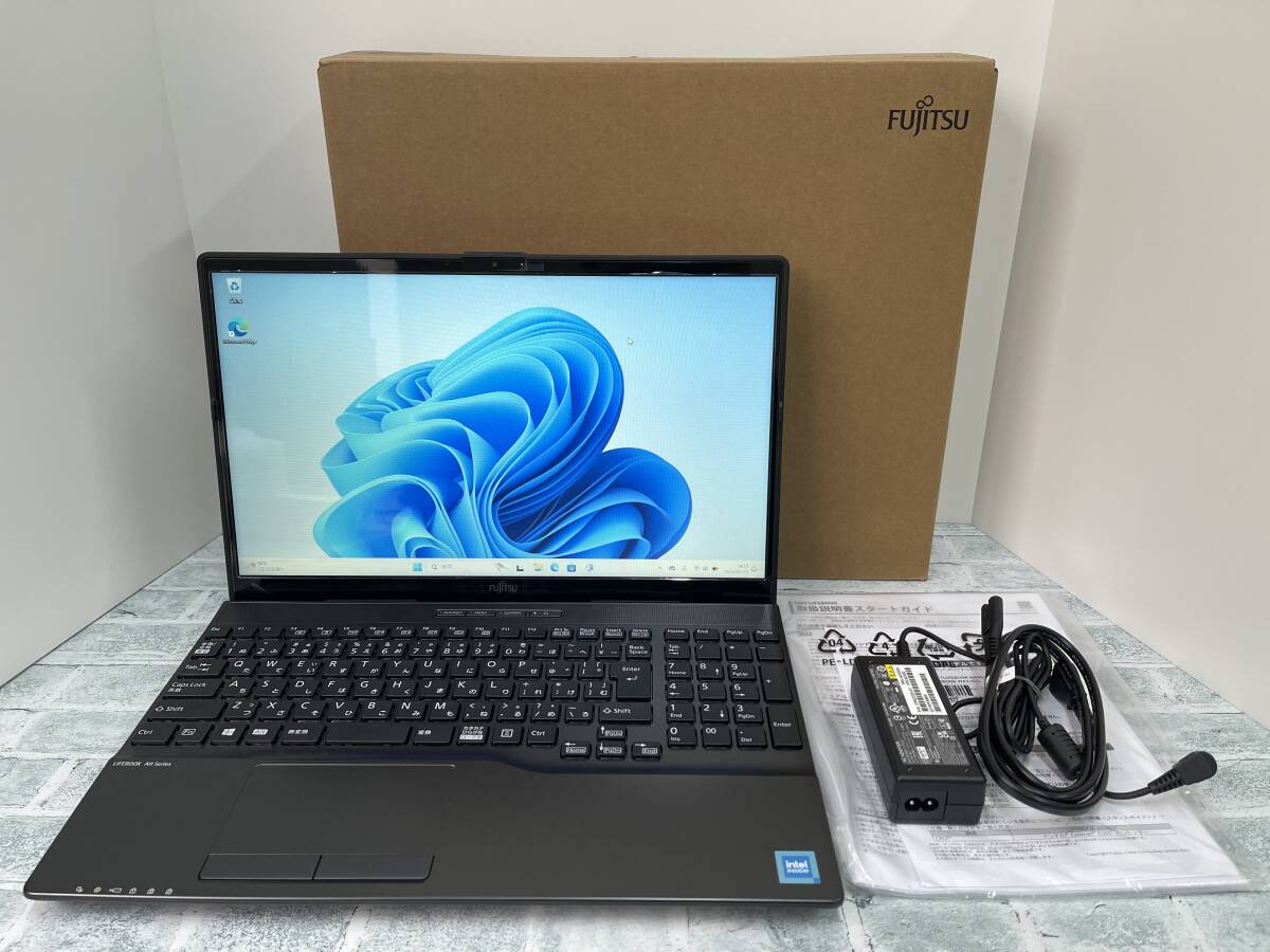 [ super-beauty goods ] Fujitsu LIFEBOOK AH40/F[Intel Celeron 6305/ memory 8GB/SSD256GB/DVD/Win11/15.6 type ]2022 year 11 month departure table model free shipping #N6J657