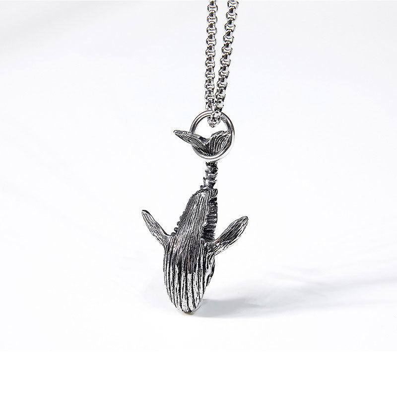  including in a package Ok cheap sending [ whale . whale silver pendant b] metal sea . living thing scuba diving .. silver south ultimate sea . many mammalian chain fish necklace neck decoration 