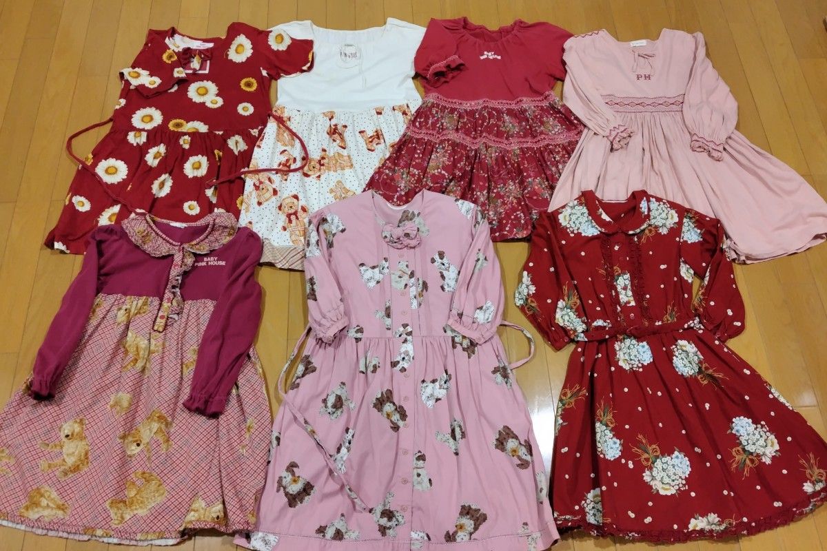 BABY PINK HOUSE ベビーピンクハウス ワンピース 4点セット BABY PINK HOUSE ベビーピンクハウス ワンピース 4点セット