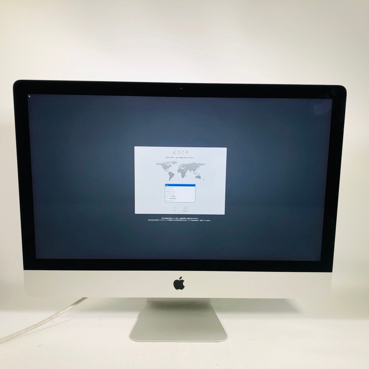 ジャンク iMac Retina 5K 27インチ (Mid 2017) Core i7 4.2GHz/8GB/FD 2TB MNED2J/A_画像1