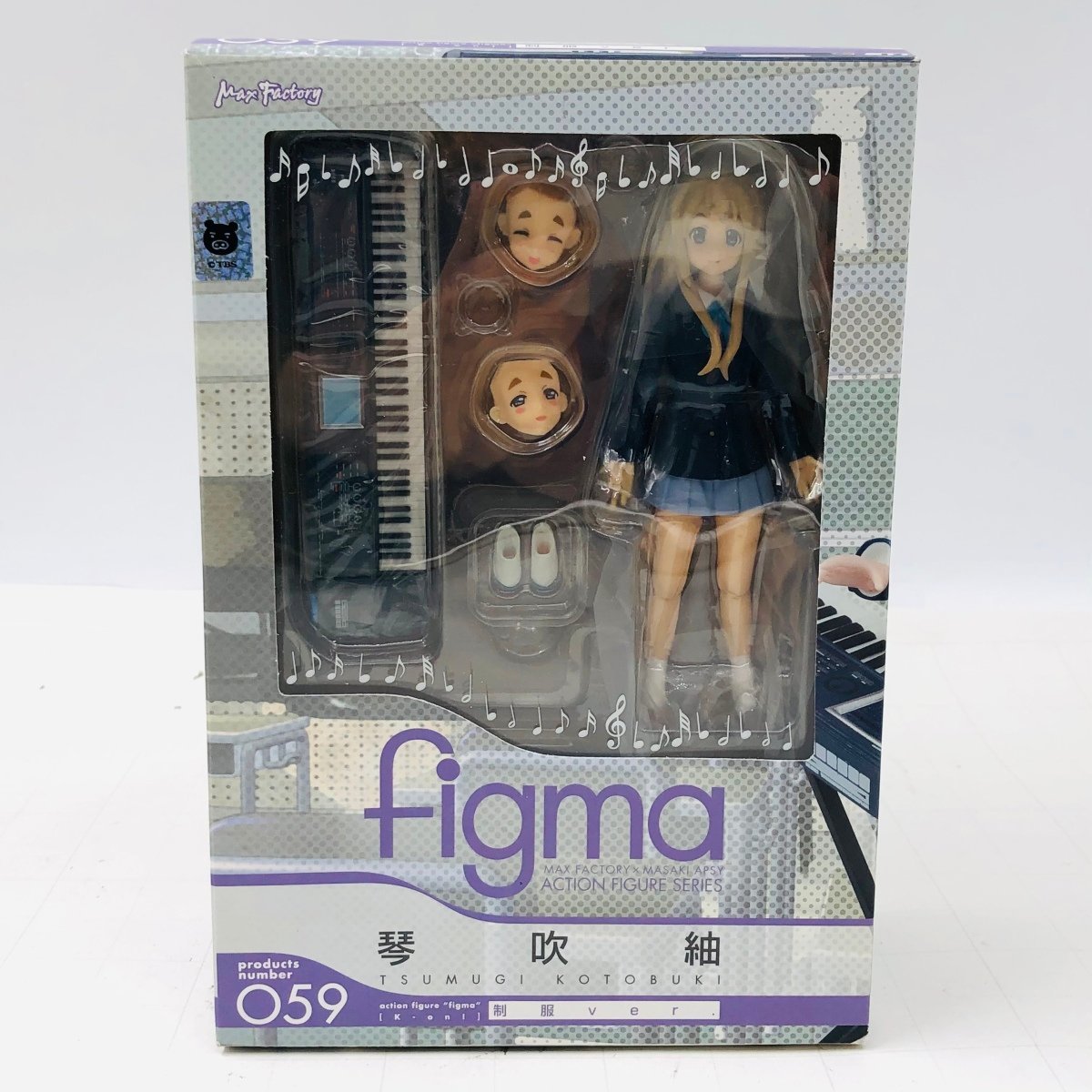 新品未開封 マックスファクトリー figma 059 けいおん 琴吹紬 制服ver._画像1