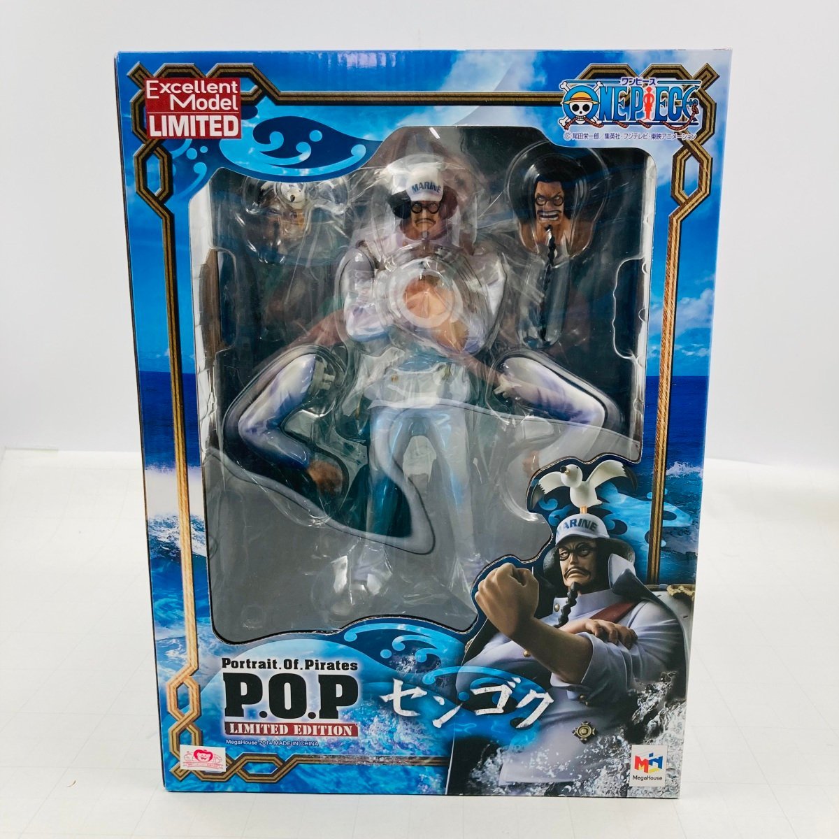 新品未開封 メガハウス P.O.P Portrait.Of.Pirates LIMITED EDITION ワンピース センゴク フィギュア_画像1