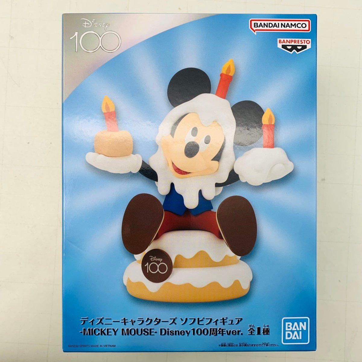 新品未開封 ディズニーキャラクターズ ソフビフィギュア DONALD DUCK Disney 100周年ver. ミッキーマウス_画像1