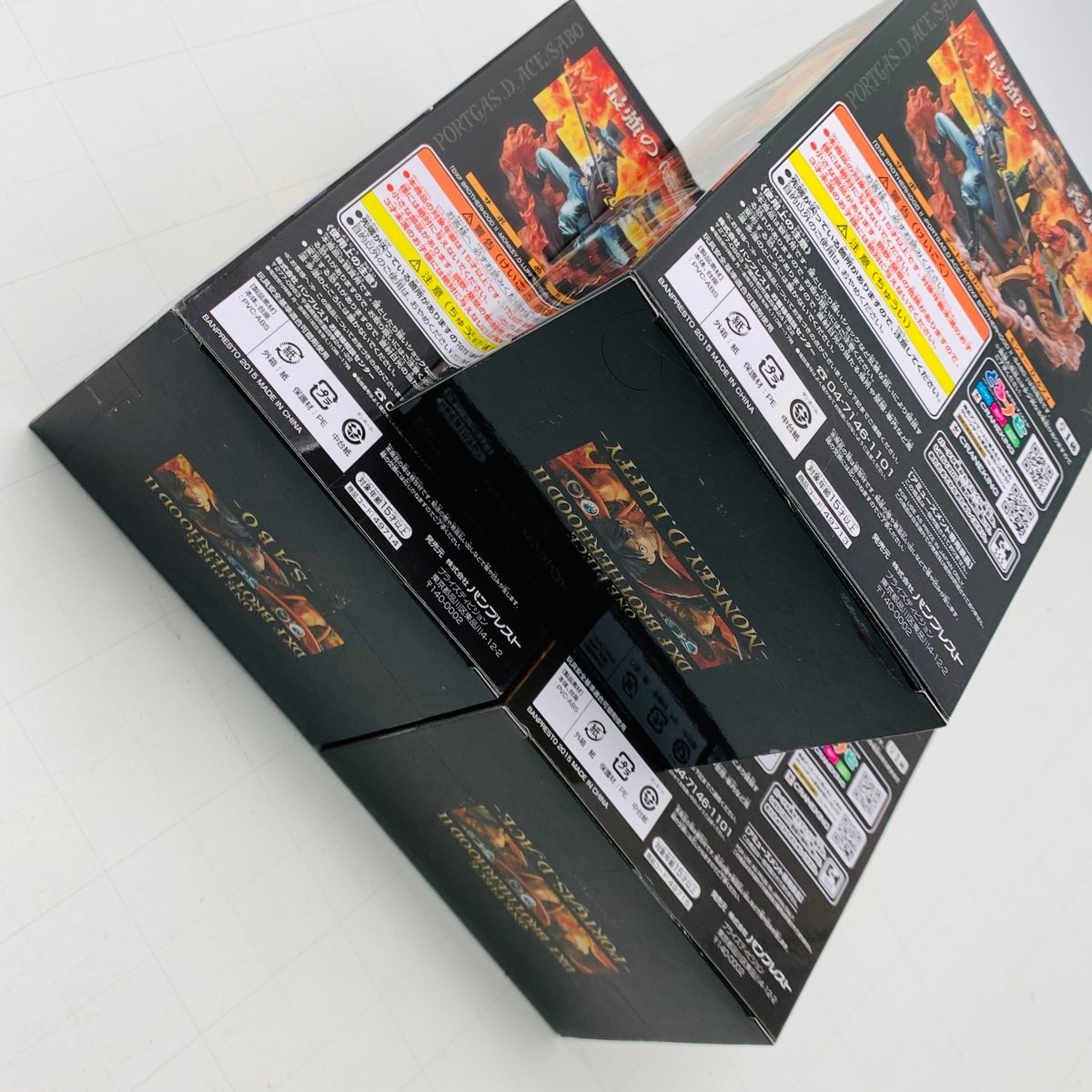 新品未開封 DXF BROTHERHOOD II ワンピース モンキー・D・ルフィ サボ ポートガス・D・エース 全3種セット_画像3