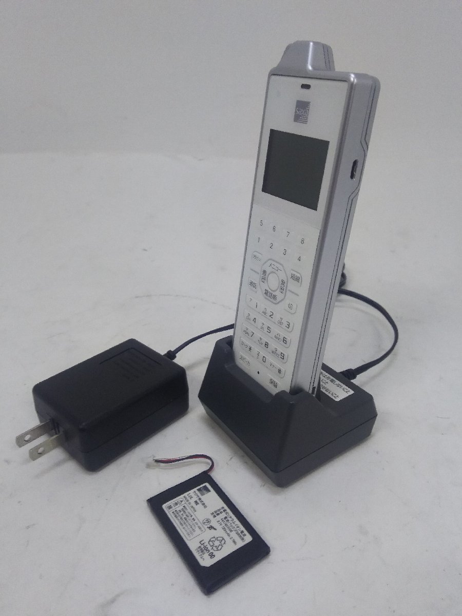中古 ビジネスホン用 デジタルコードレス電話機 saxa(サクサ)PLATIAⅡ【PS800】充電器付き(5)_画像1