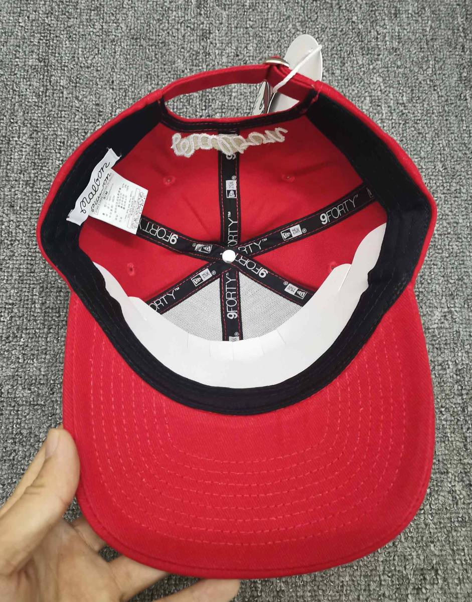 マルボンゴルフ　色：レッド　赤色　男性と女性のための調節可能なバイザー付きの野球帽　装飾的な帽子　ユニセックス_画像4