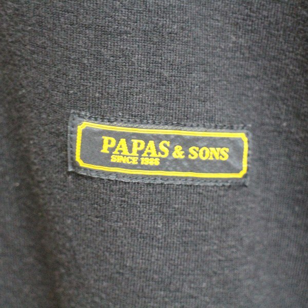 即決 PAPAS SONS パパス ハイネック 長袖 薄手 カットソー 柔らか トップス メンズ #864589_画像3