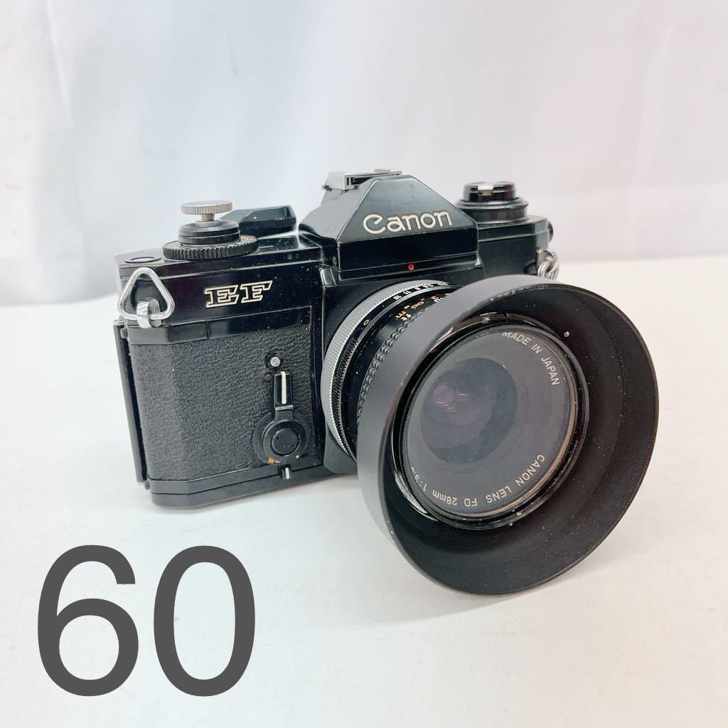 2AC72 Canon キャノン EF フィルムカメラ レンズ Canon FD 28mm 1:3.5 BW-55-B 昭和レトロ 中古 現状品_画像1