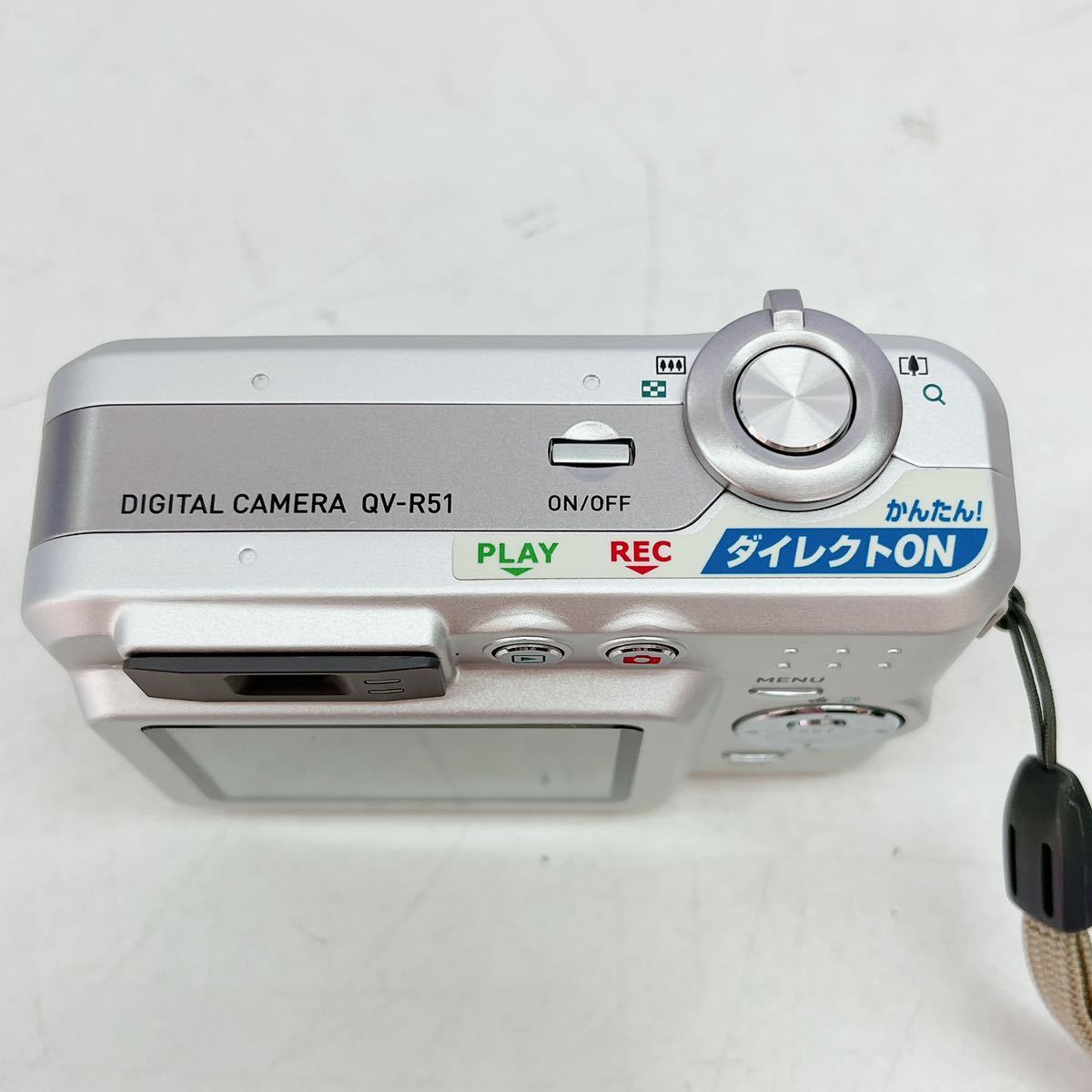 2AD53 【美品】CASIO カシオ QV-R51 デジタルカメラ 3× optical zoom 5.0MEGA PIXELS 元箱 ソフトケース付き 現状品 長期保管品_画像3