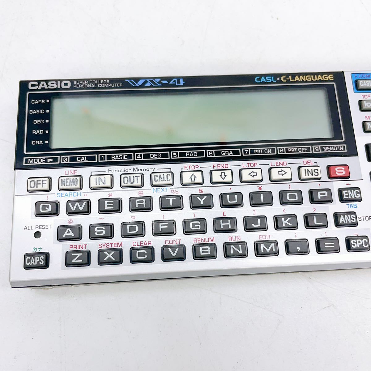 2AY2 CASIO カシオ VX-4 ポケットコンピュータ ポケコン オフィス 文房具 中古 現状品 動作未確認_画像6