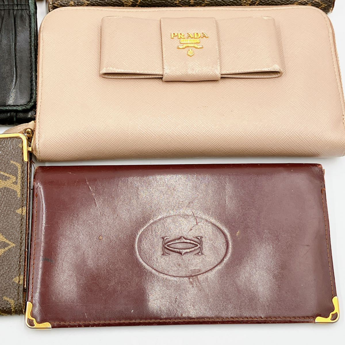 2AB126 1円〜 ブランド財布 まとめ サイフ LOUIS VUITTON PRADA Cartier GUCCI モノグラム エピ マストライン 中古 現状品_画像7