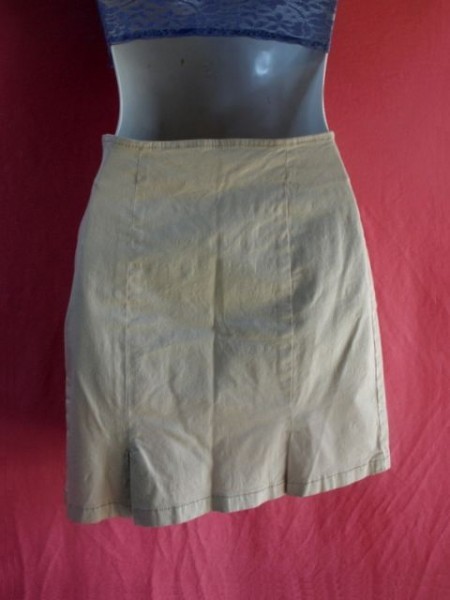 USED Calvin Klein Denim ground skirt size W26 beige group 