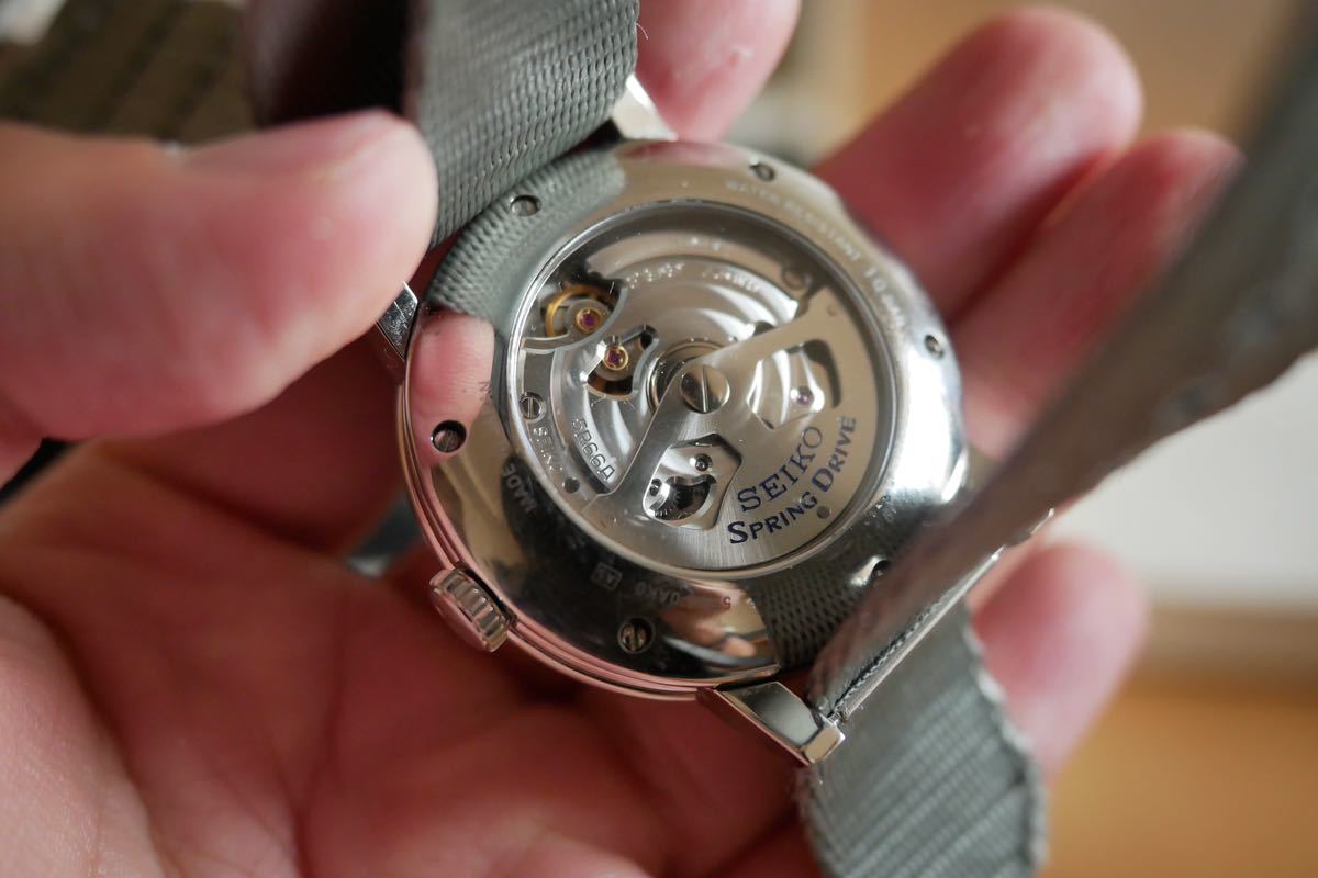 激レアSEIKO SNR015 セイコー 腕時計 自動巻き メンズ Springdrive GMT 5R66_画像4