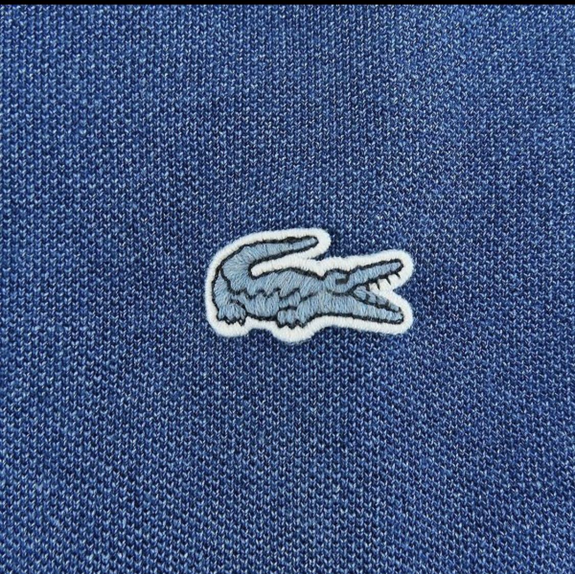 新品タグ付き☆LACOSTE/ラコステ インディゴ ロゴ 半袖ポロシャツの画像5