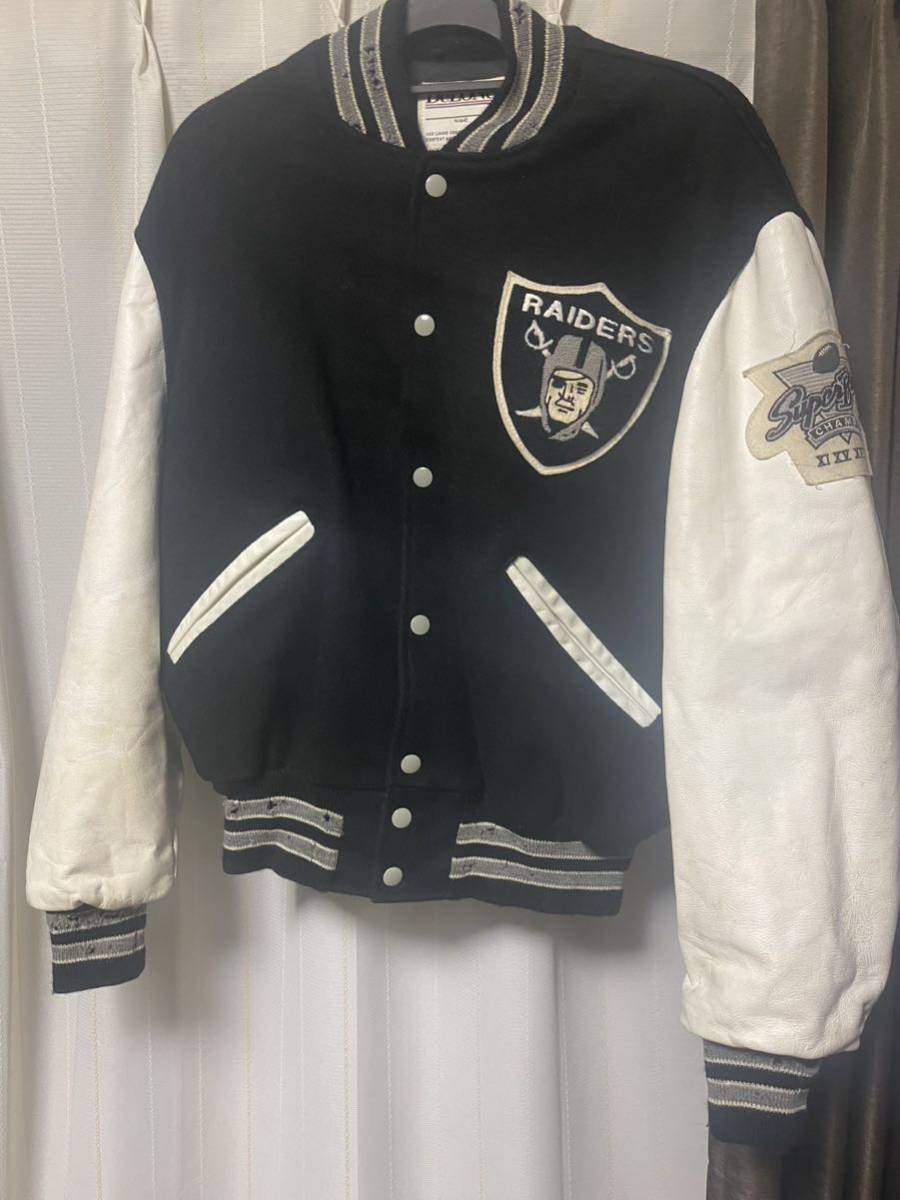 DeLONG 80s USA製 RAIDERS レイダース ビンテージスタジャン