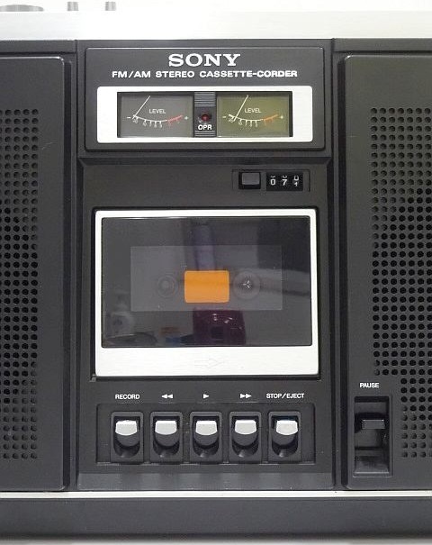 428▽SONY/ソニー AM/FM カセットレコーダー ステレオラジカセ CF-6500_画像3